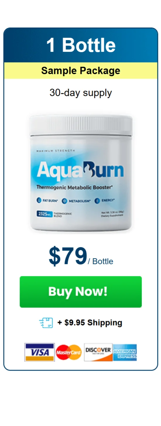 AquaBurn™ 1 bottle pricing